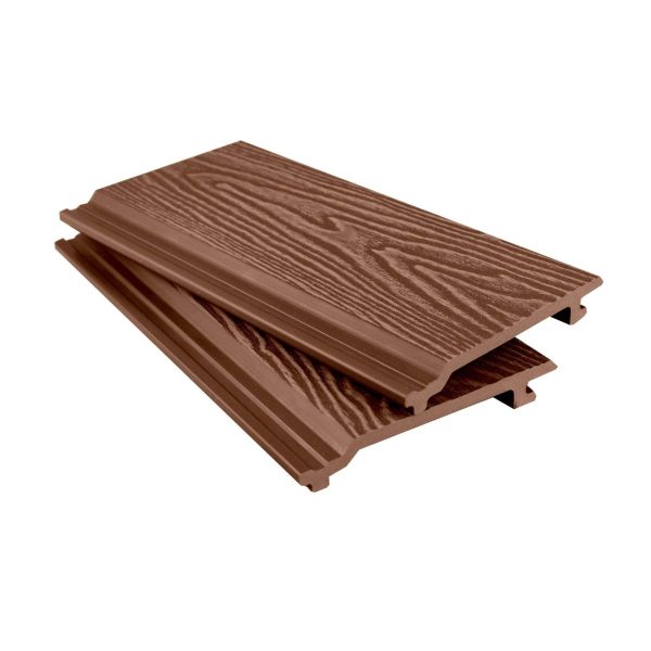 Red Brown Woodgrain Cladding