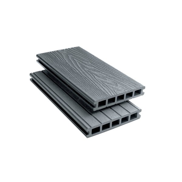 Silver Composite Woodgrain Decking Board 3.6m