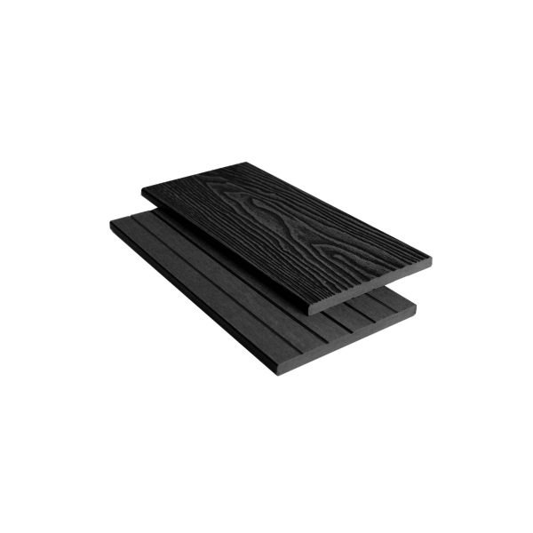 Black Composite Woodgrain Fascia Board